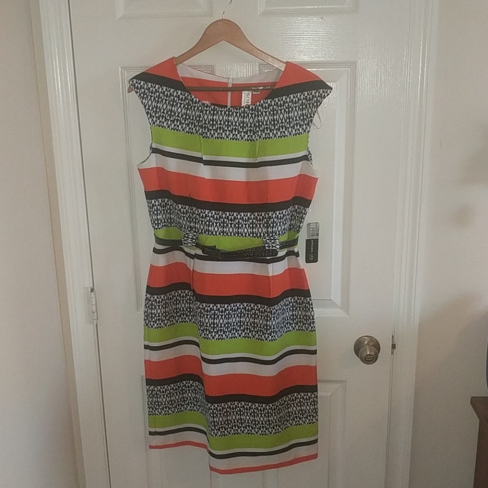 Tribal belted dress